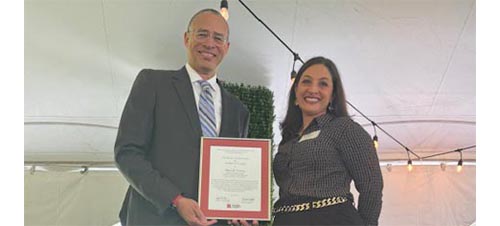  Venetis will receive a commemorative certificate and an honorarium at a reception to be held on May 6, 2024, at the home of Rutgers University President Jonathan Holloway.
