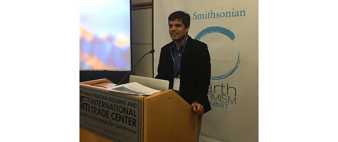 Shravan Regret Iyer Awarded Scholarship to Attend Earth Optimism Summit