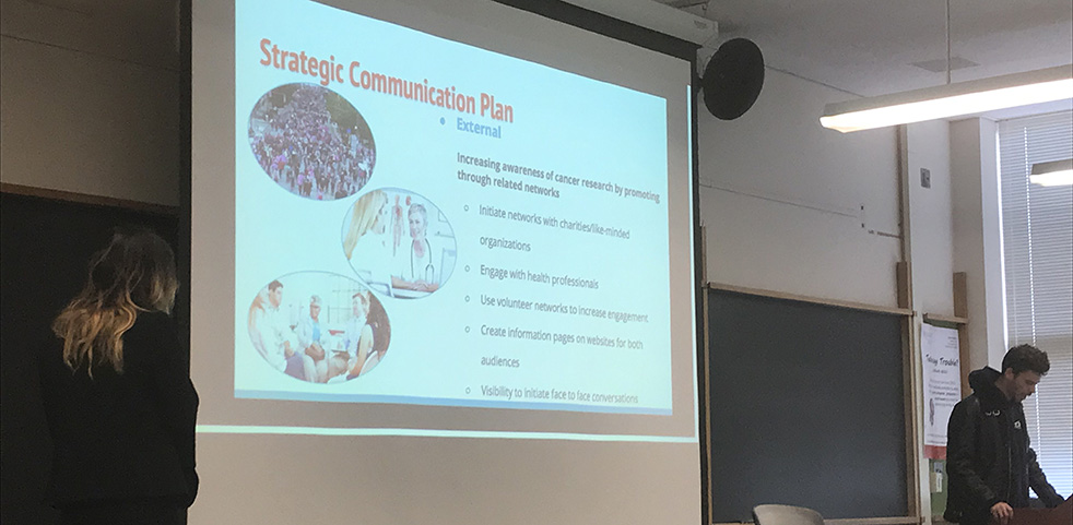 SC&I Student Teams Offer Communications Plans for the Rutgers Cancer Institute of New Jersey 