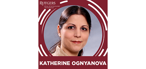 Ognyanova’s research examines the impact of technology and social connections on human behavior. Her publicly engaged work helps policymakers make better decisions about the COVID-19 pandemic.