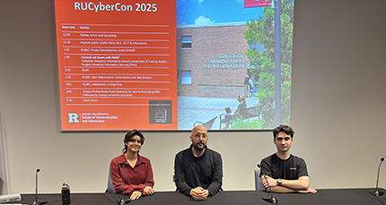 Students engaged with Rutgers alumni, staff, and peers about a wide variety of cybersecurity and information privacy topics.