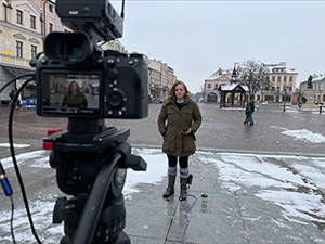 T Sean Herbert and Christina Ruffina reporting from Poland March 2022