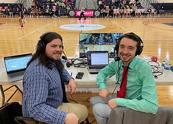 Eddie Kalegi, a senior majoring in journalism and media studies, has broadened his experiences in sports media by hosting podcasts, announcing college games and interning for a satellite radio company.
