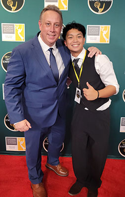 Neal Bennett and student 