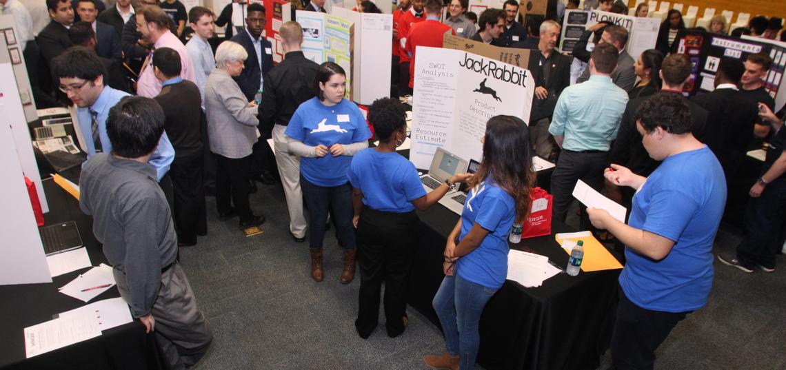 Management of Technological Organizations class and Capstone students present their technology based projects at the ITI Showcase – Spring 2017