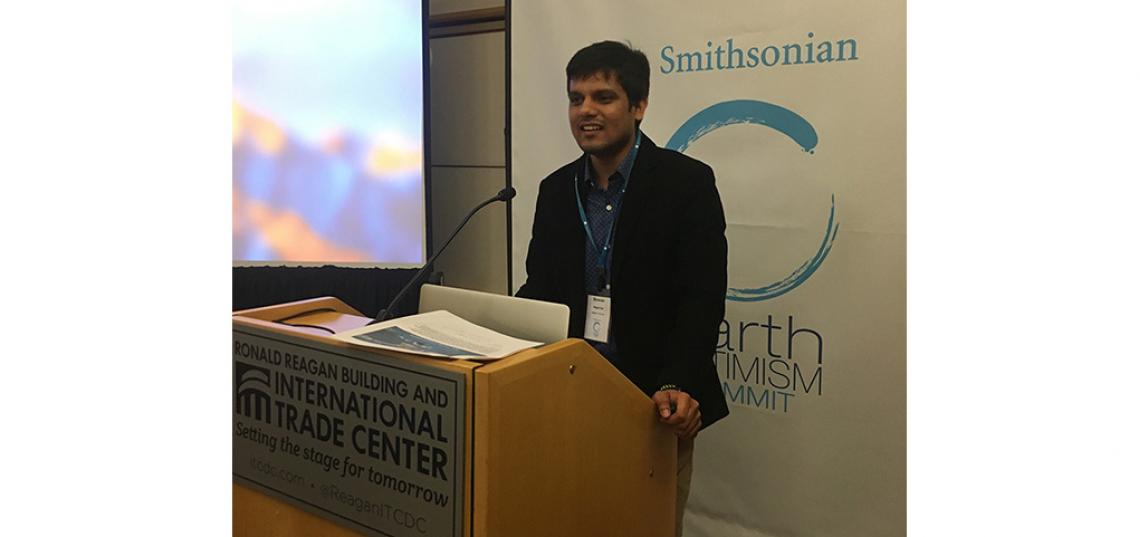 Shravan Regret Iyer Awarded Scholarship to Attend Earth Optimism Summit
