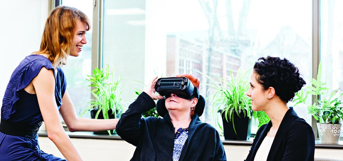 Ph.D. Alumna Lora Appel ‘16 Develops Innovative Research Study Using Virtual Reality to Aid Dementia Patients