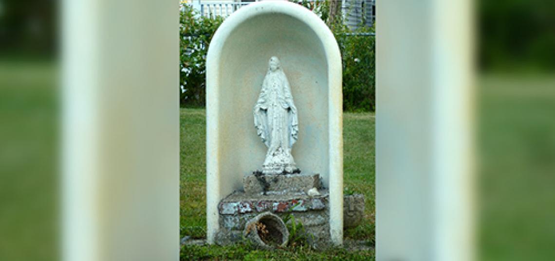 In newly published research, Associate Professor Regina Marchi shows that homemade yard shrines of the Virgin Mary, which can be seen in many Italian American neighborhoods, represent much more than religious significance to their owners.