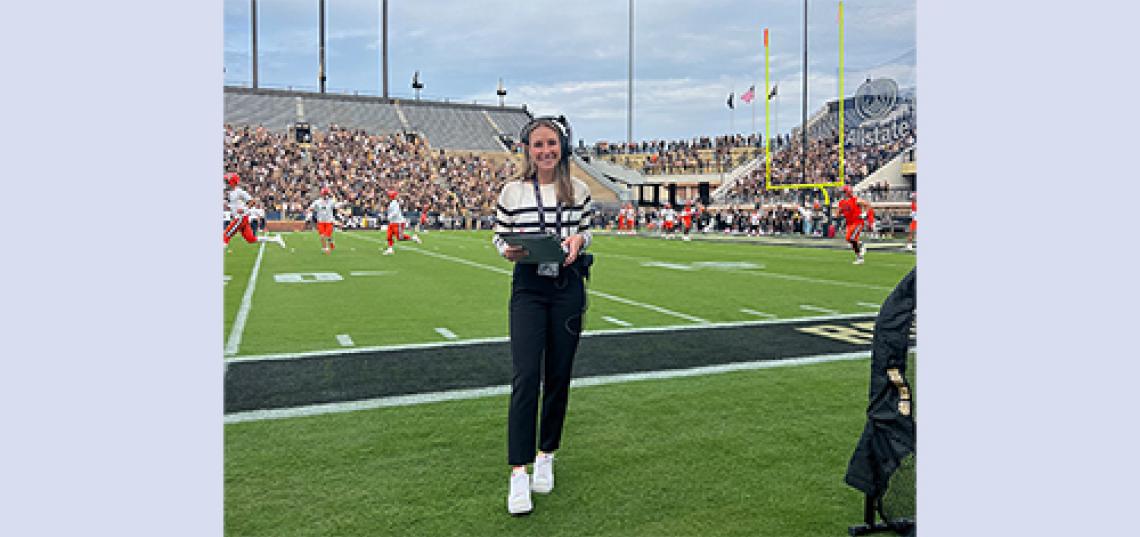 Riegner, a member of the Rutgers women’s lacrosse team, is currently interning at NBC Sports where she is working with NBC Sports reporter and SC&I alumna Kathryn Tappen JMS’03. 