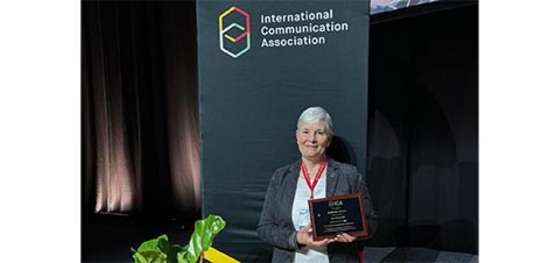 Greene received the award in recognition of her sustained and distinguished scholarly contributions to the broad field of communication.