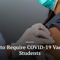 Rutgers to Require COVID-19 Vaccine for Students