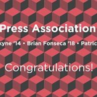 Brian Deakyne ’14, Brian Fonseca ’18, and Patrick Lanni ’13, all sports reporters at NJ Advance Media, earned awards in the 2020 New Jersey Press Association Better Newspaper Contest. 